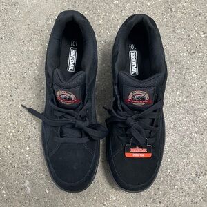 Brahma Grate Black Suede Steel-Toe Oil & Slip Resistant Sneaker Safety Work Shoe